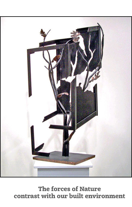 Artist-blacksmith sculpture by Lee Badger Cabinetree