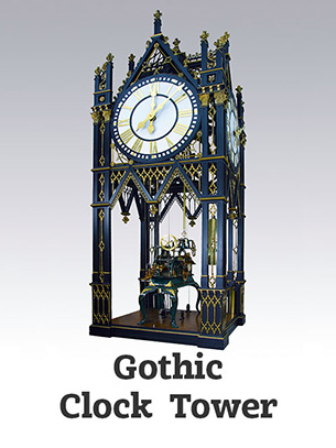 Artist-Blacksmith Gothic clock tower by Lee Badger