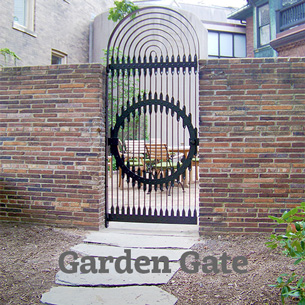 A new gate for an old house garden