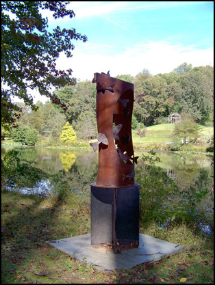 Sculpture at Meadowlark Botanical Gardens