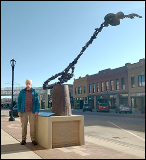 Artist-Blacksmith Sculpture in Riverdale Park