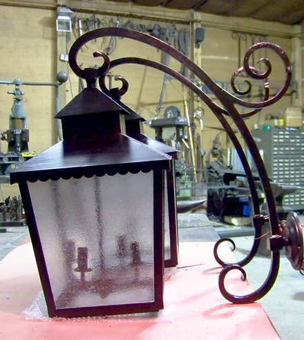 Historic Whittemore House matching lanterns
